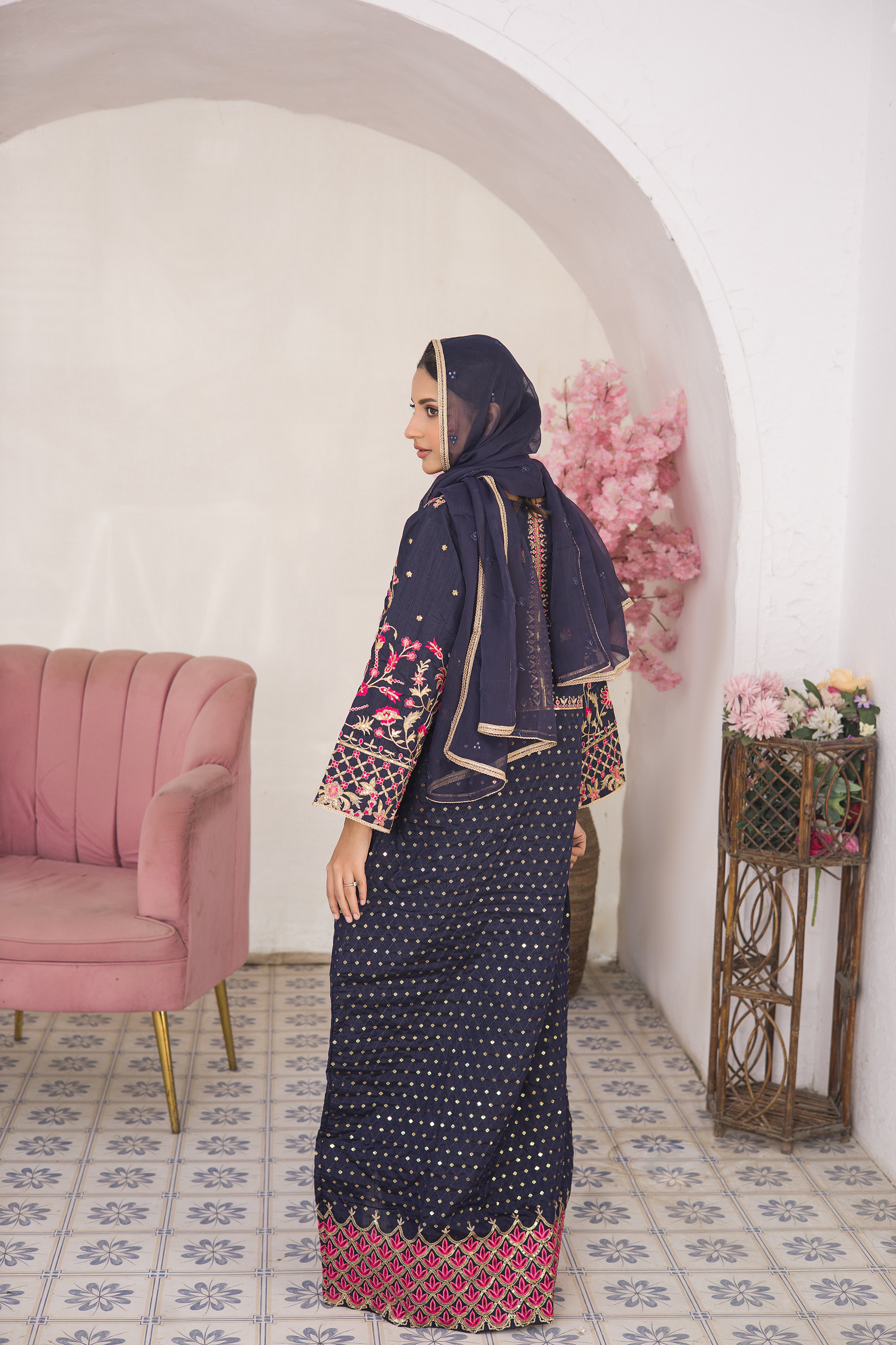 Festive EMB Silk - Sultana - ES 02