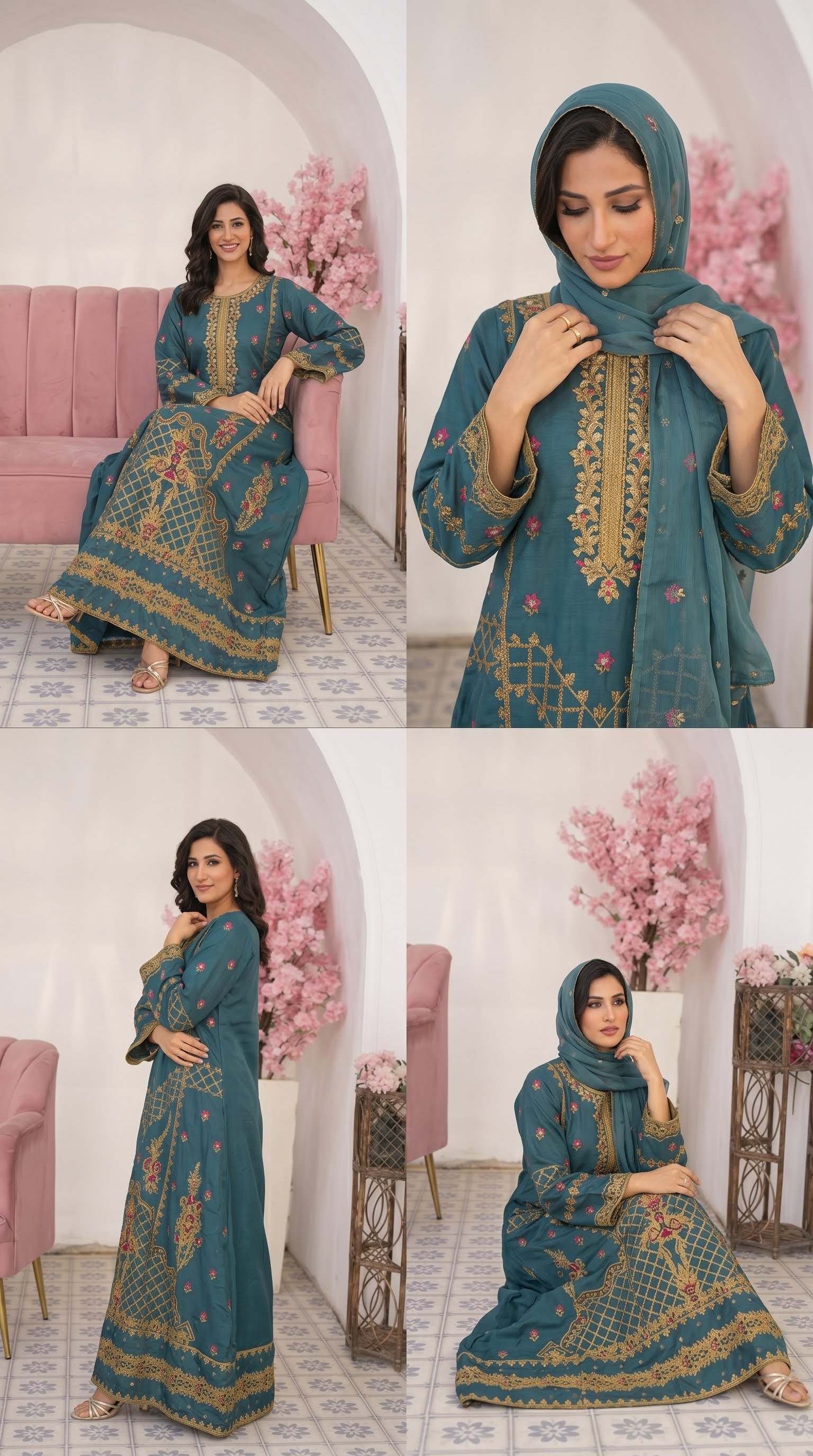 Festive EMB Silk - Sultana - ES 05