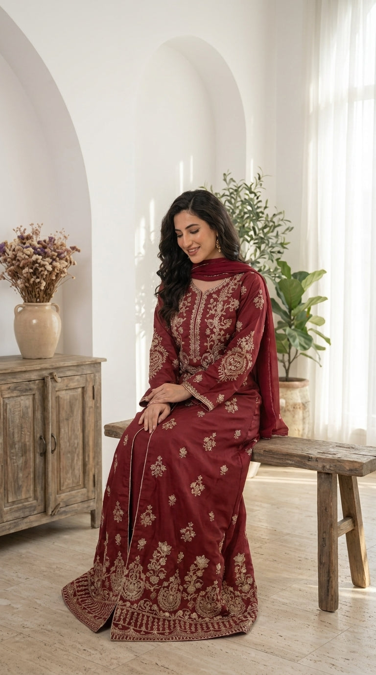 Festive EMB Silk - Sultana - ES 03